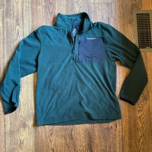 Vintage Timberland Green Zip Up Sweater